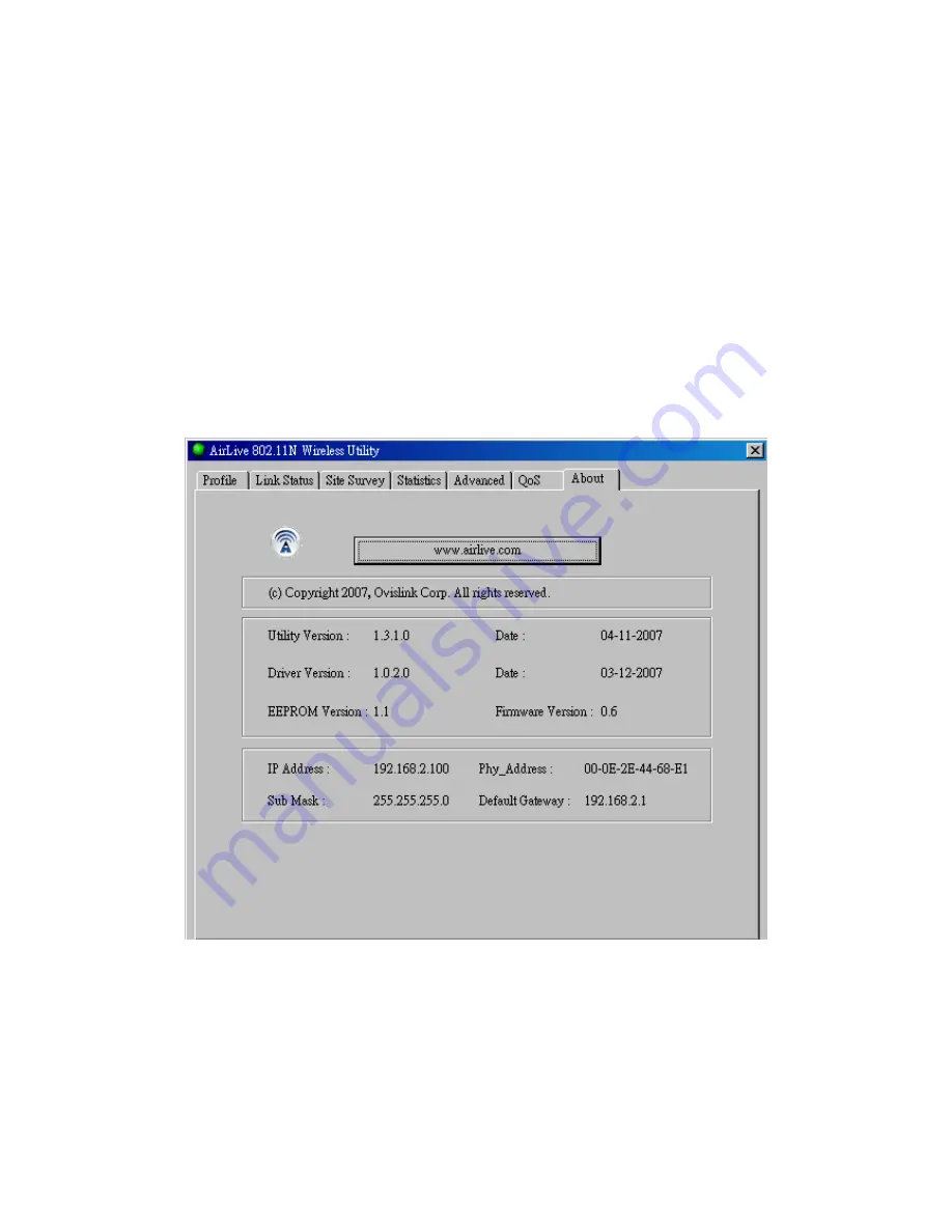 AirLive WN-5000PCI User Manual Download Page 44