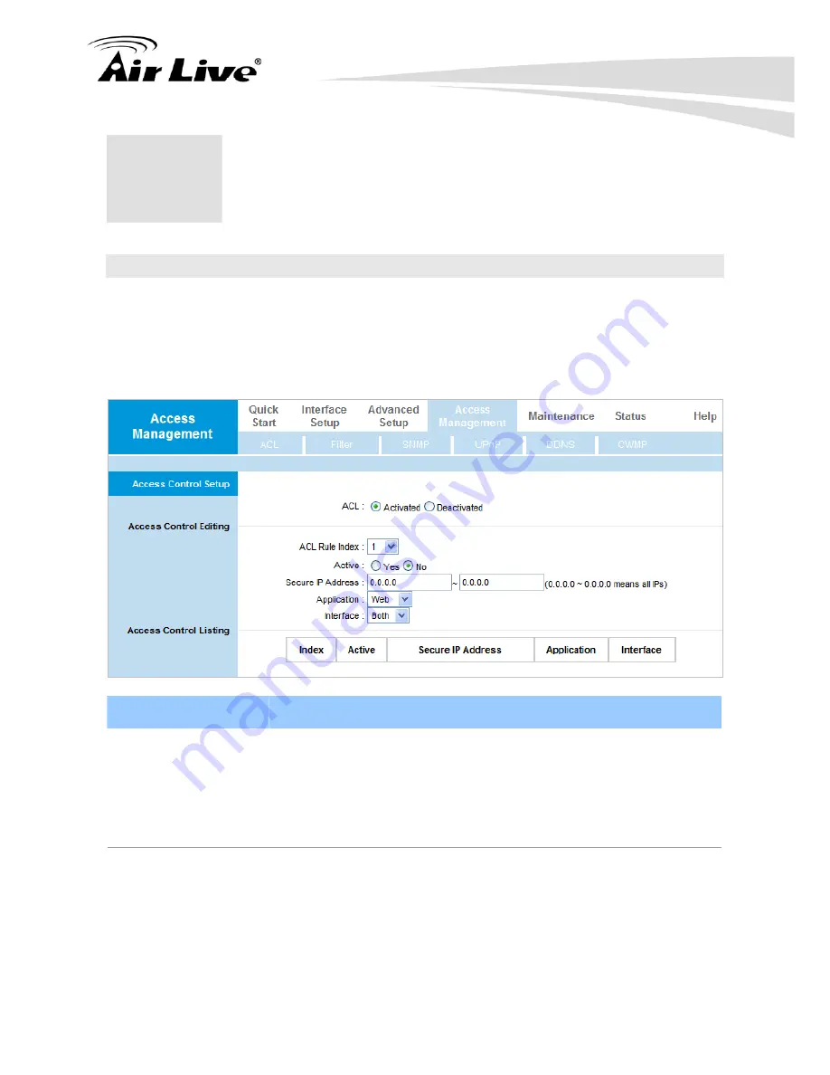 AirLive WT-2000ARM User Manual Download Page 48