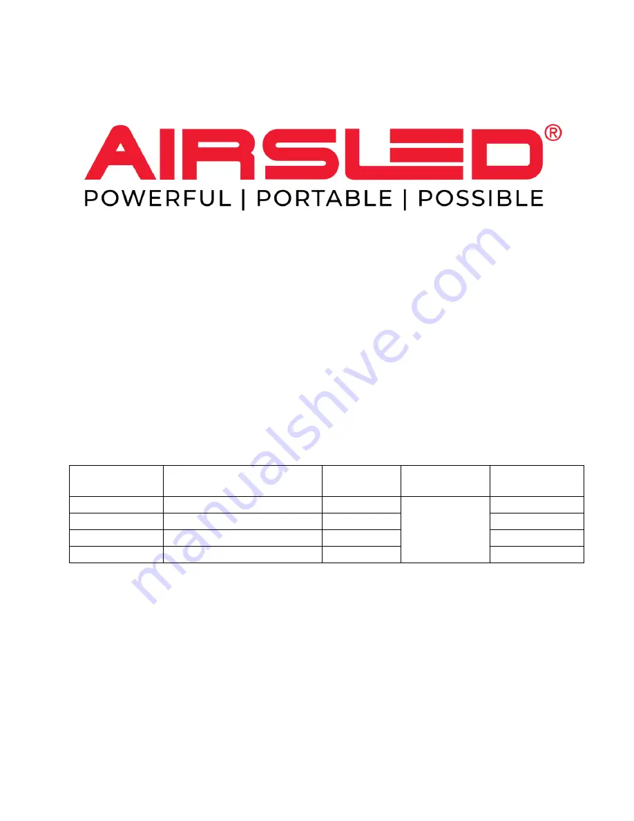 AIRSLED MP3400 Owner'S Manual Download Page 1