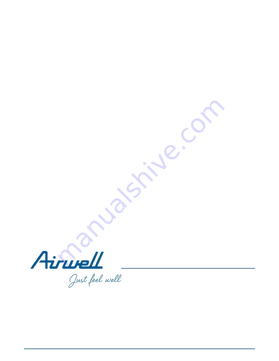 Airwell Airflow 2020 Installation And Operating Manual Download Page 80