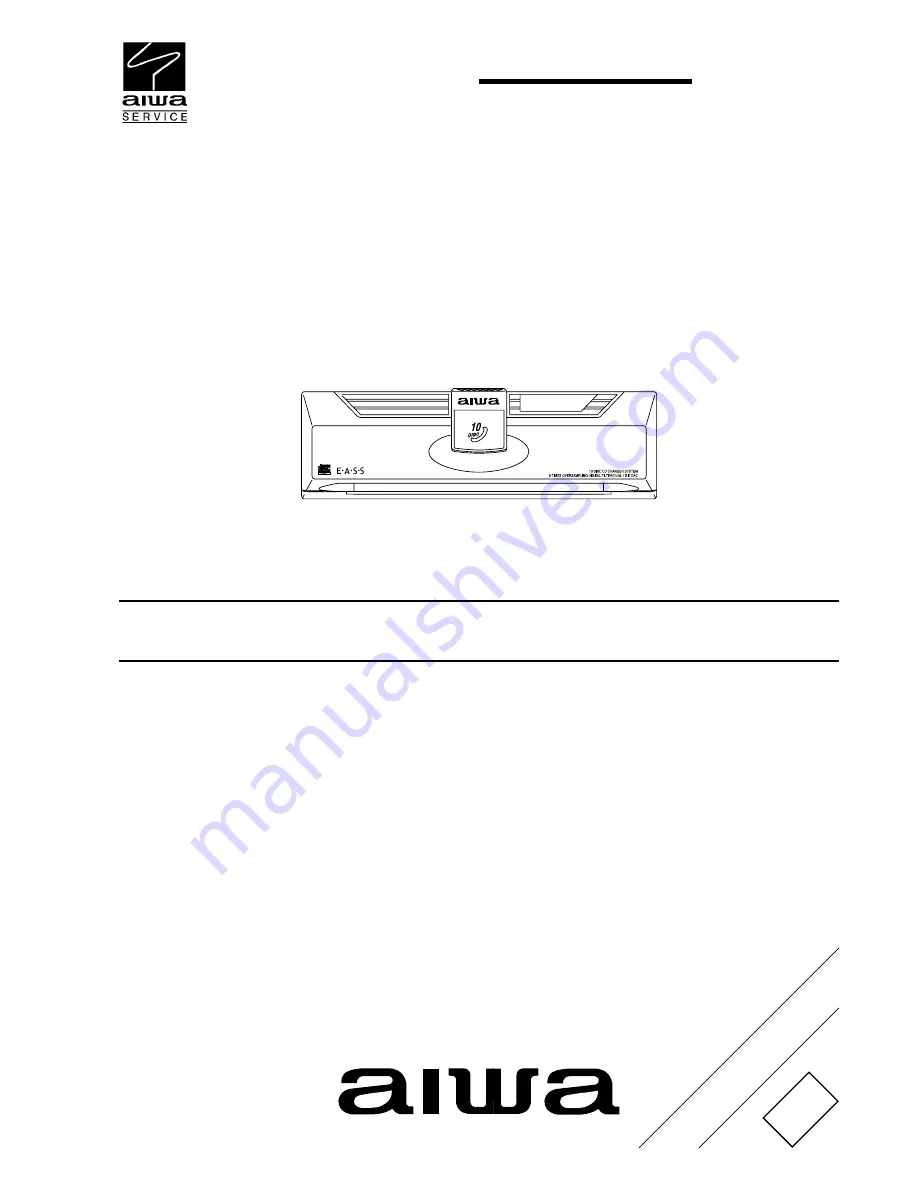 Aiwa ADC-V107 Service Manual Download Page 1