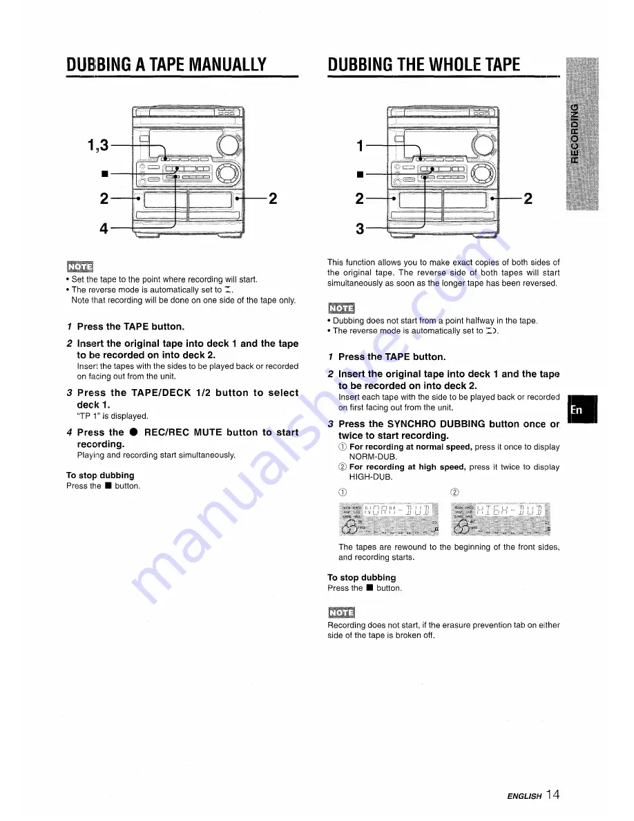 Aiwa CX-NMT50 Operating Instructions Manual Download Page 15