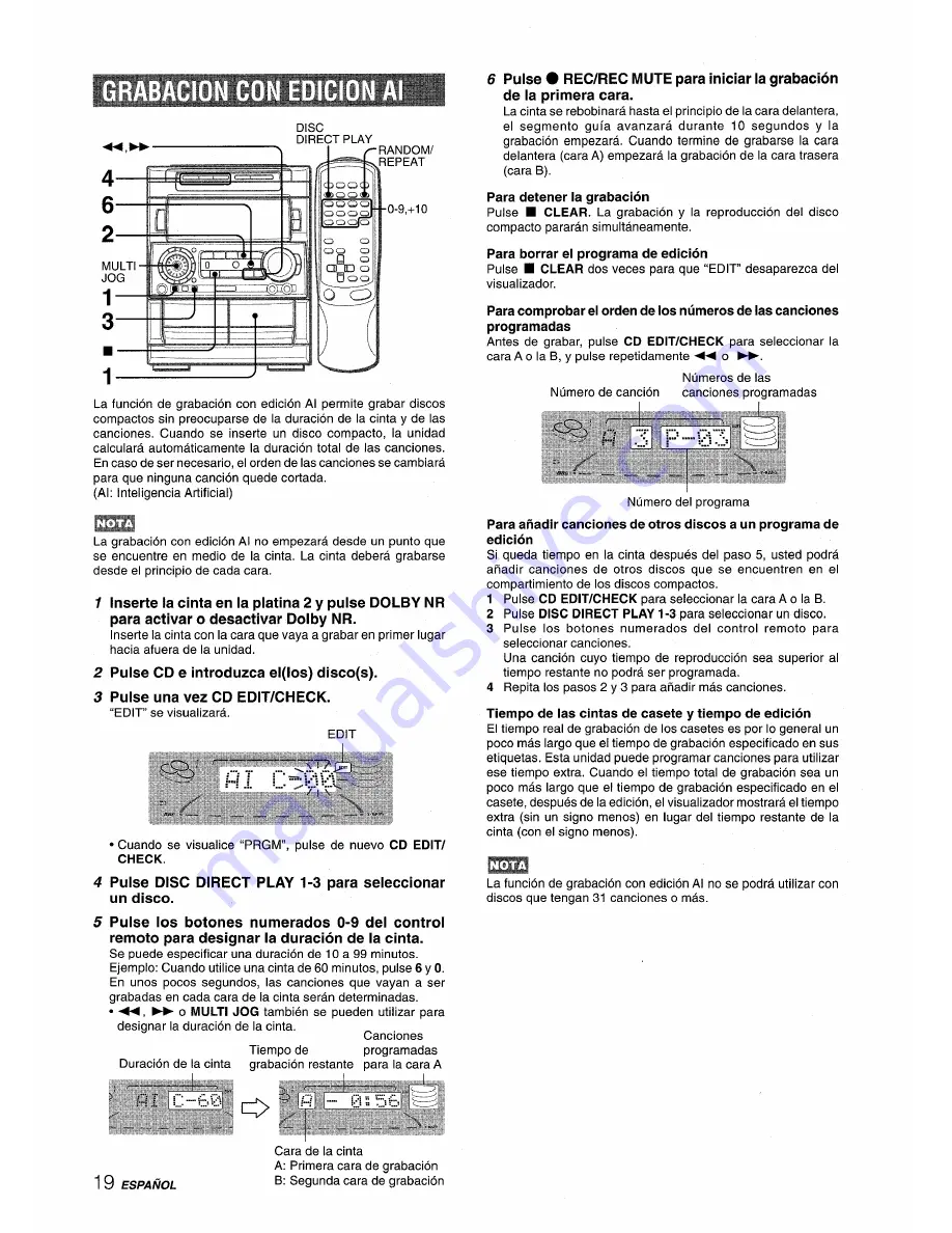 Aiwa NSX-A909 Скачать руководство пользователя страница 48