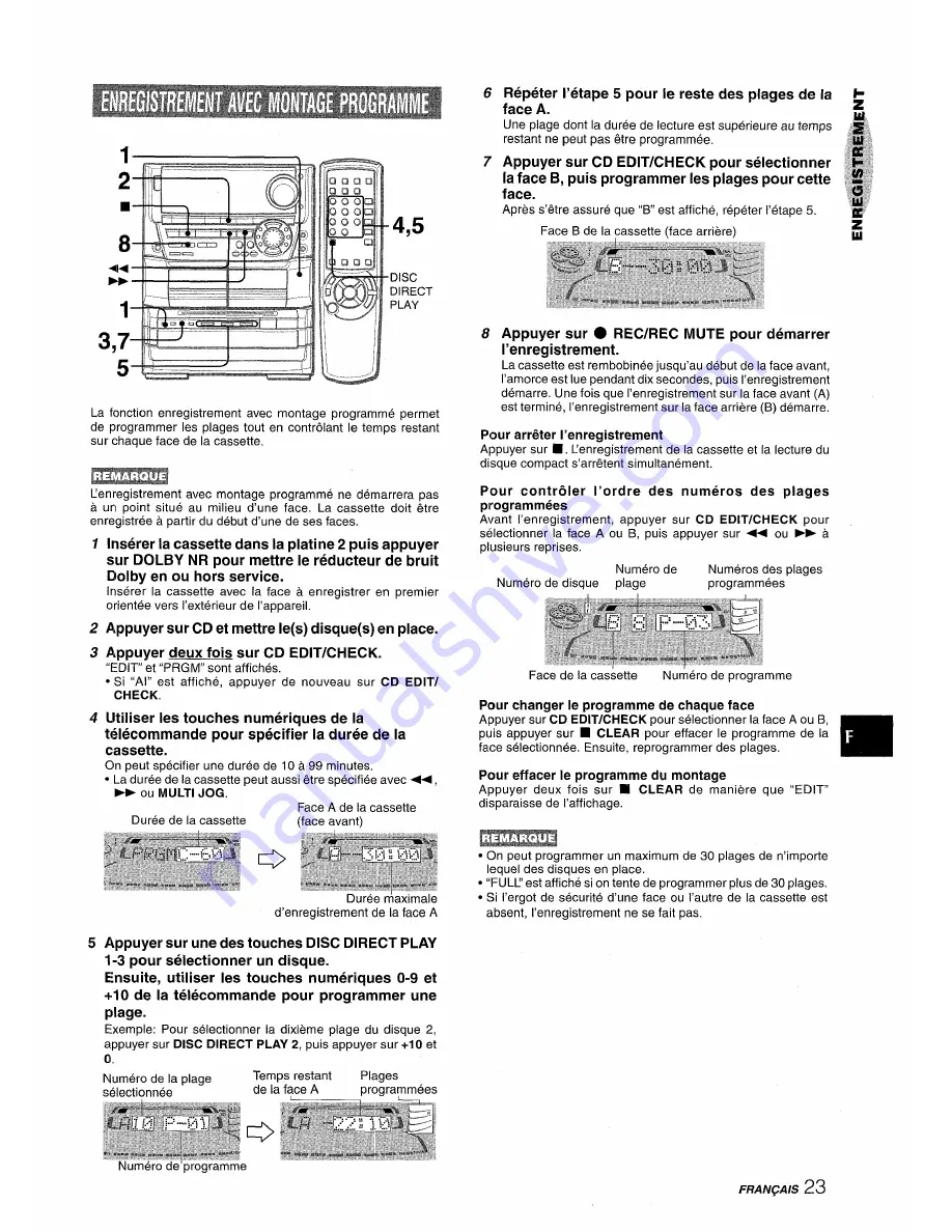 Aiwa NSX-A999 Скачать руководство пользователя страница 83