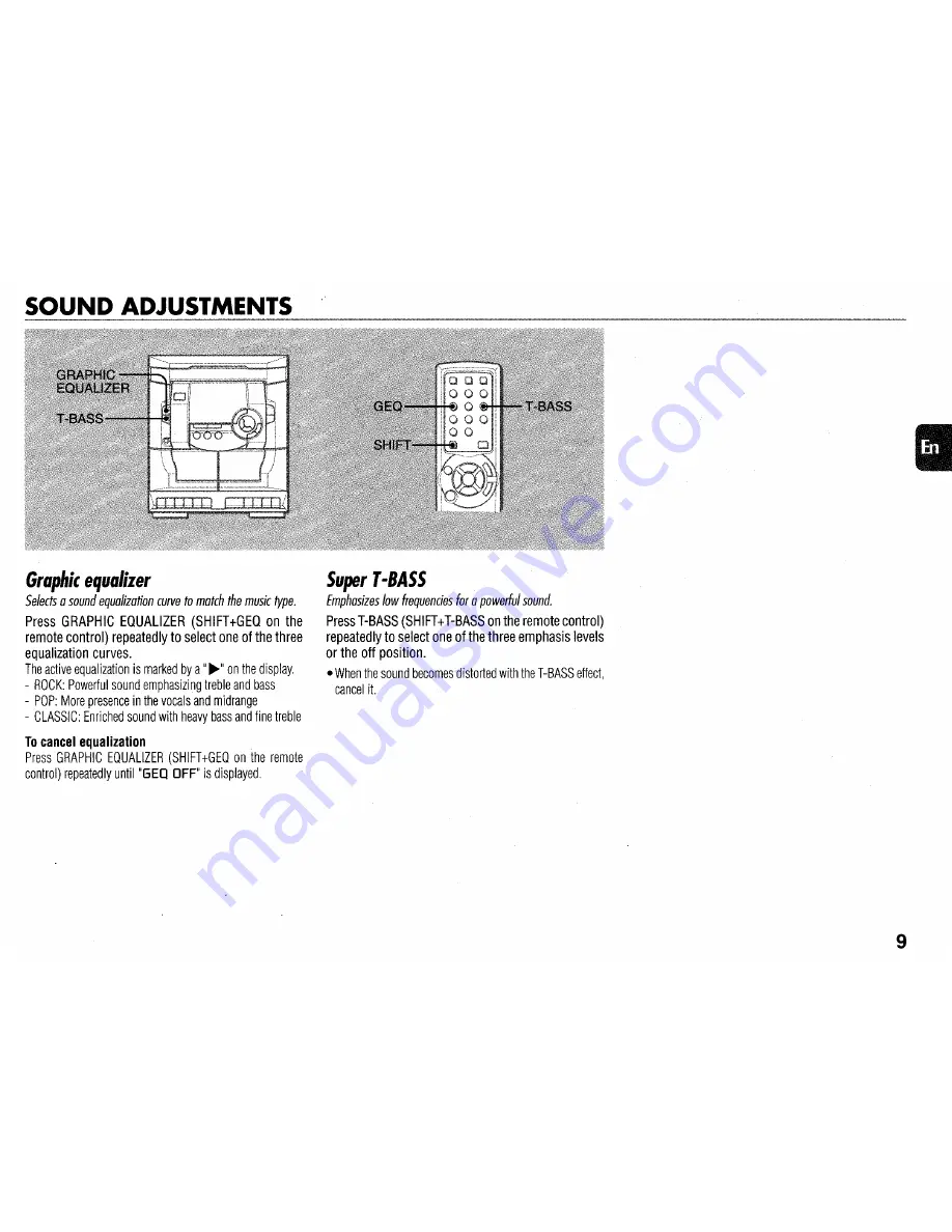 Aiwa NSX-AJ100 Operating Instructions Manual Download Page 9