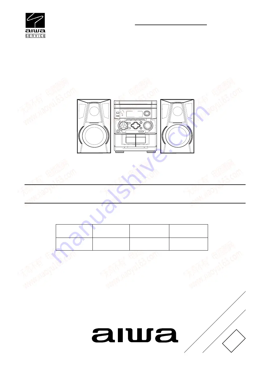 Aiwa NSX-AJ203 Service Manual Download Page 1