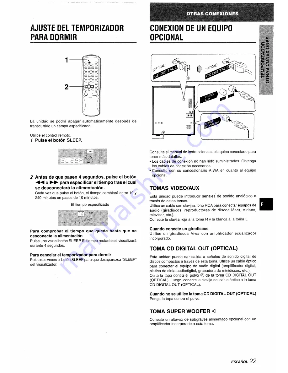 Aiwa NSX-AV800 Operating Instructions Manual Download Page 49