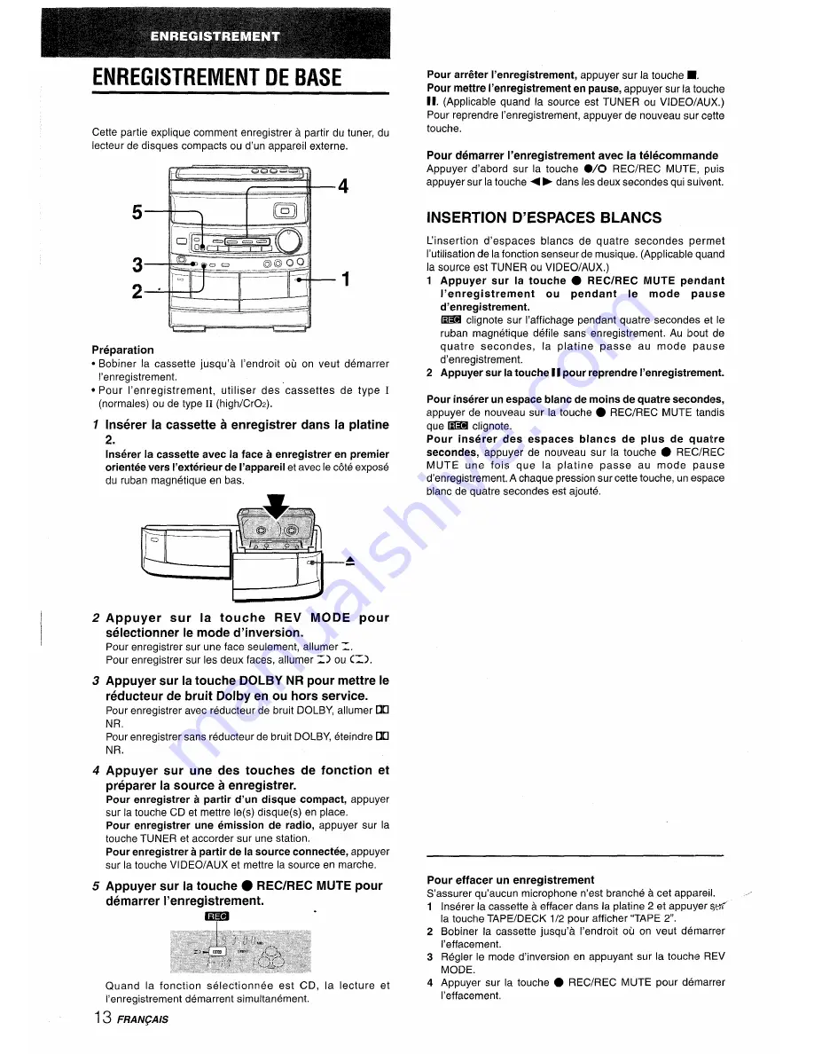 Aiwa NSX-AV800 Operating Instructions Manual Download Page 66