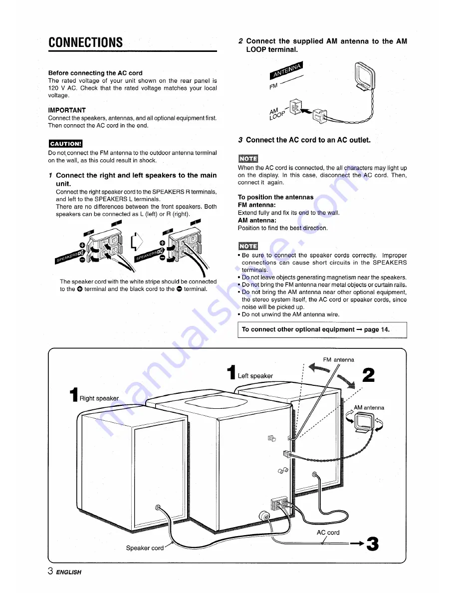 Aiwa NSX-V2100 Operating Instructions Manual Download Page 4