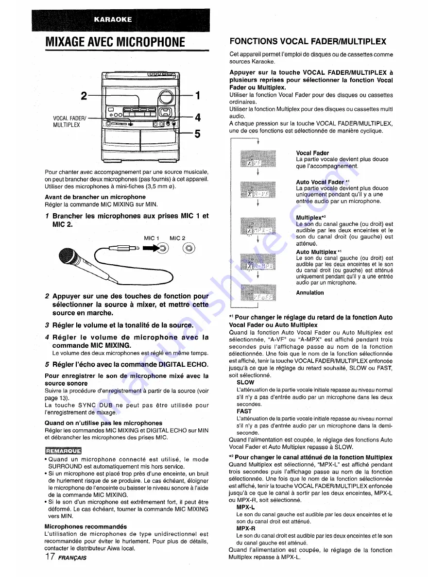 Aiwa NSX-V9000 Operating Instructions Manual Download Page 66