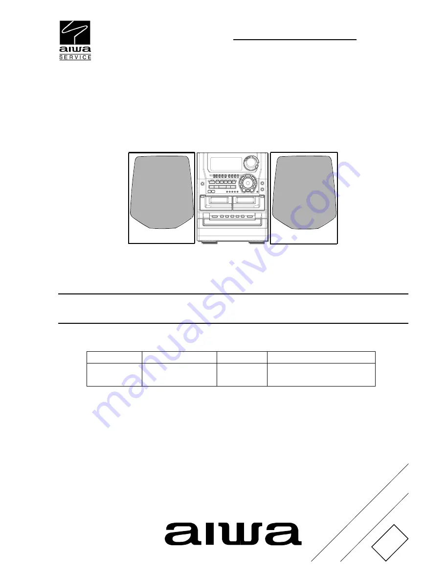 Aiwa NSX-WVT77 Service Manual Download Page 1