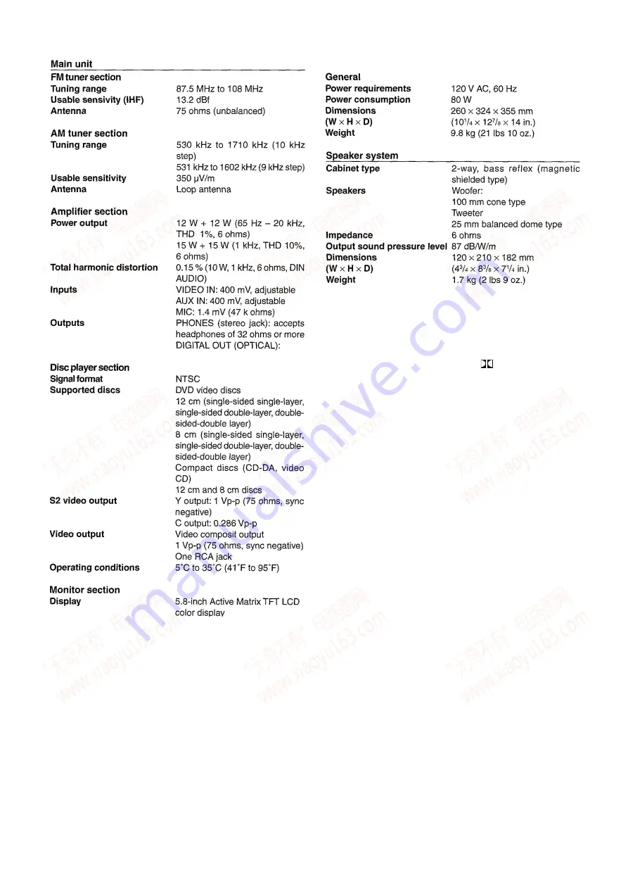 Aiwa XR-DV3M Service Manual Download Page 3