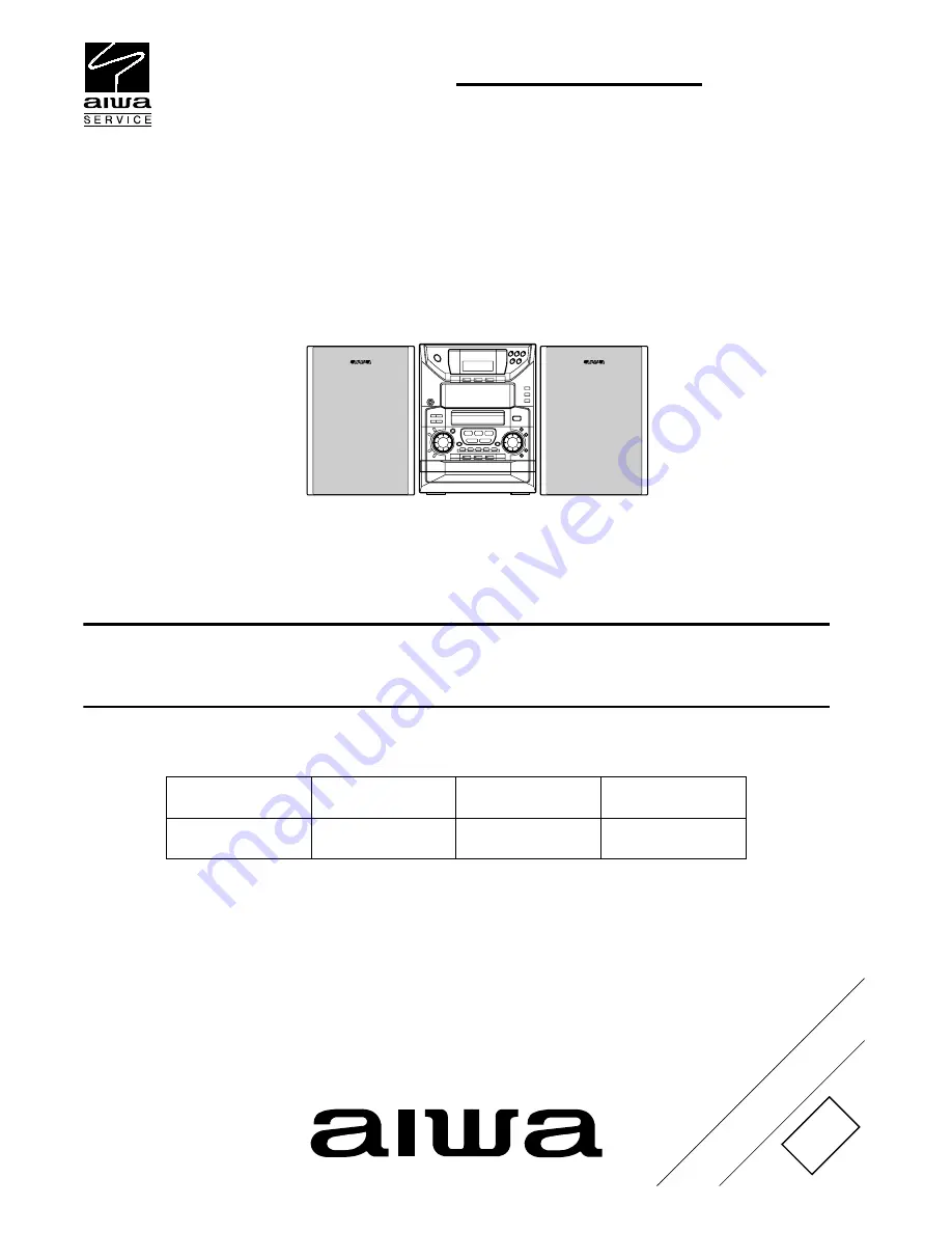 Aiwa XR-HG7MD Скачать руководство пользователя страница 1