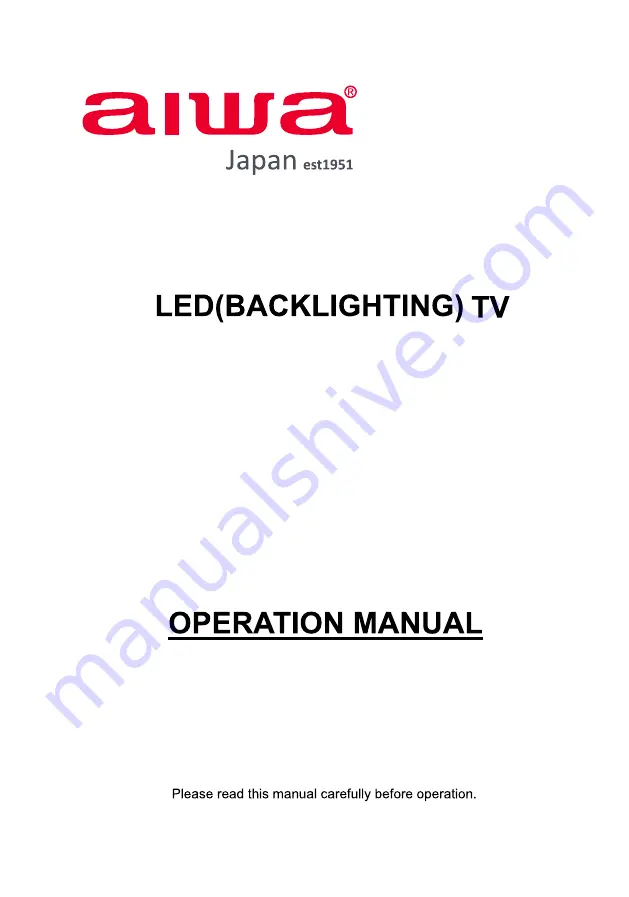 Aiwa Z Series Operation Manual Download Page 1