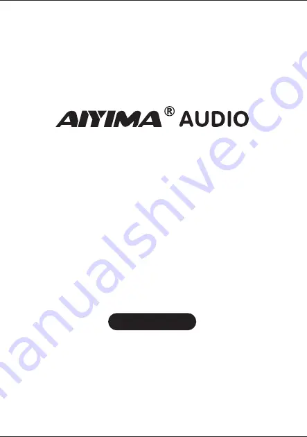 AIYIMA AUDIO A8 Скачать руководство пользователя страница 1