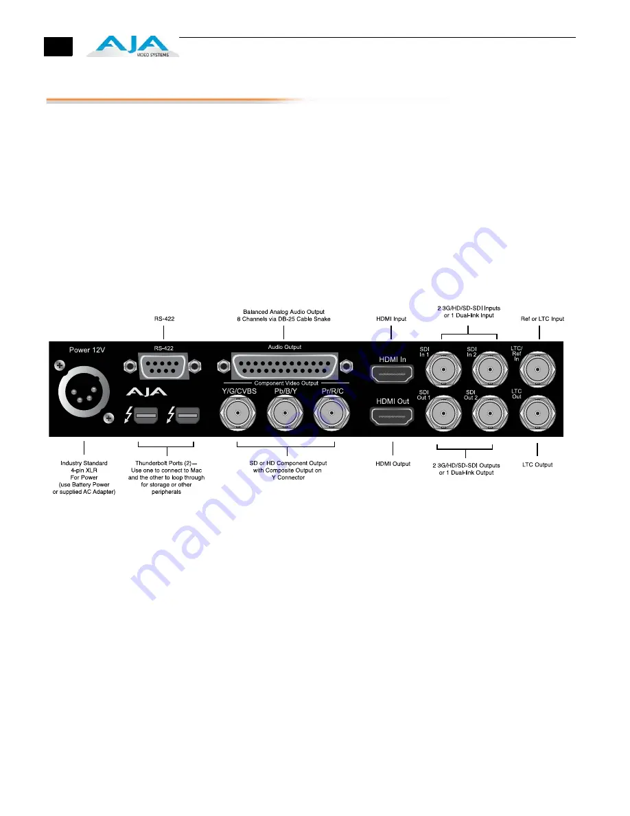 AJA ioXT Nstallation And Operation Manual Download Page 18