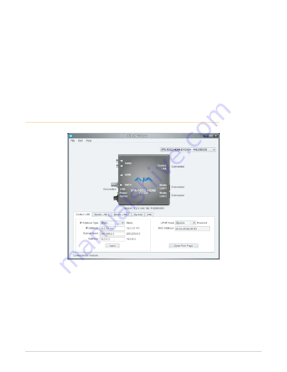 AJA IPR-10G2-HDMI Installation And Operation Manual Download Page 25