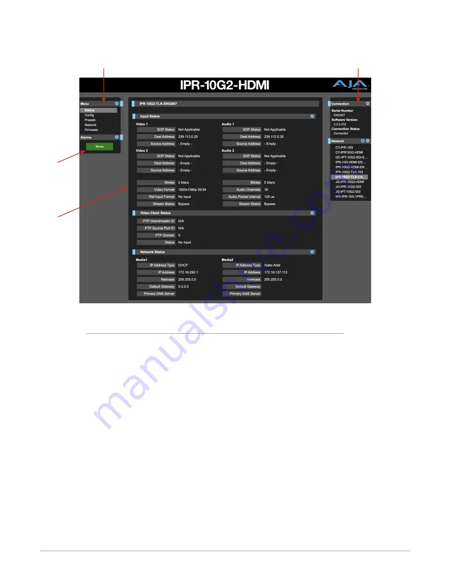 AJA IPR-10G2-HDMI Installation And Operation Manual Download Page 32