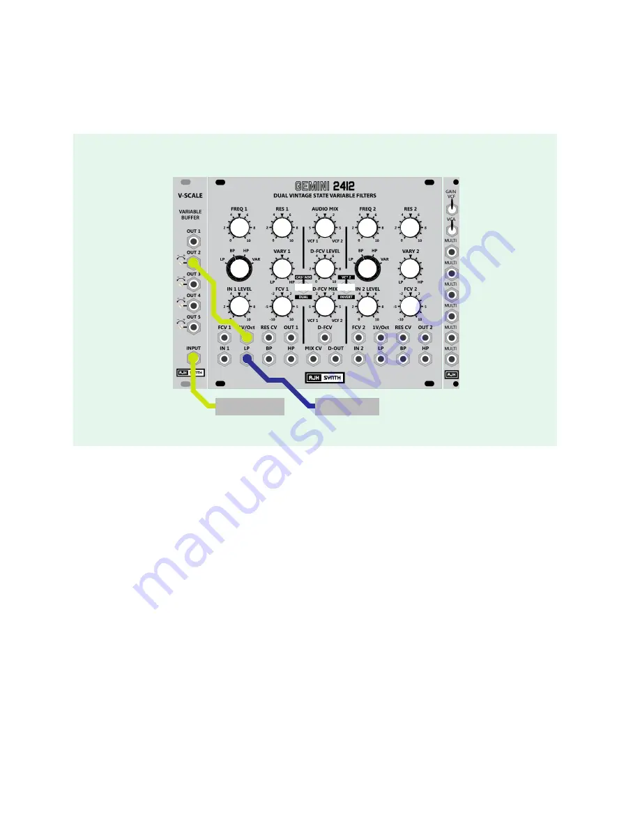 AJH Synth Gemini 2412 User Manual Download Page 8