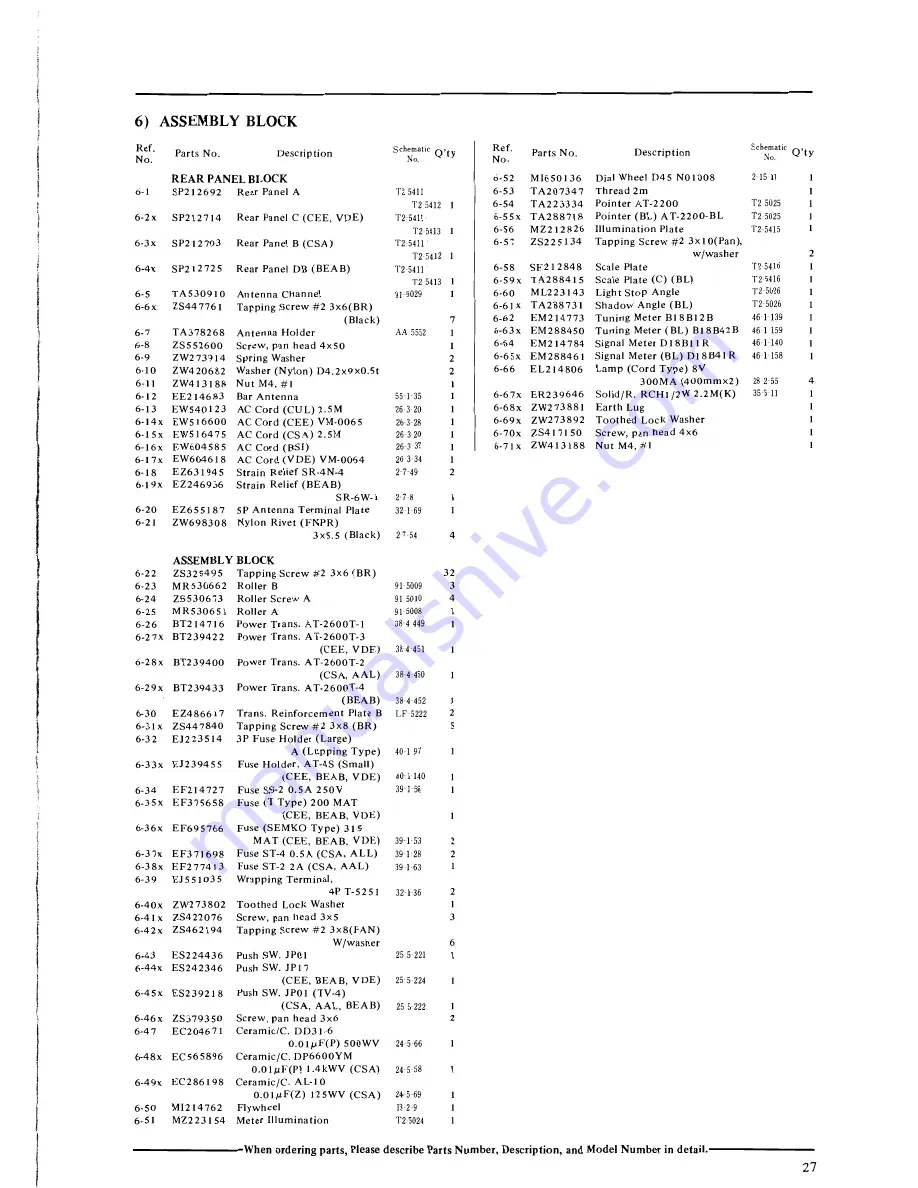 Akai AT-2400 Service Manual Download Page 27