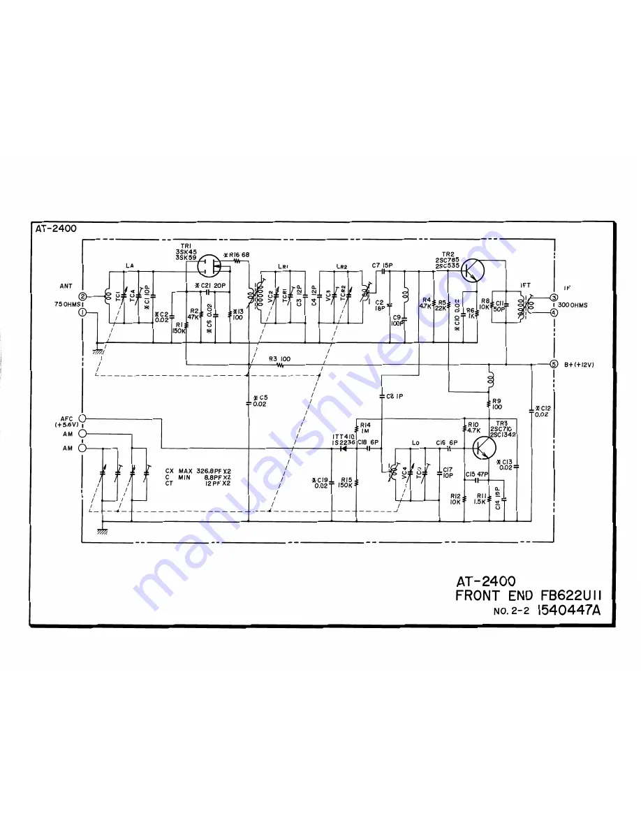 Akai AT-2400 Service Manual Download Page 35