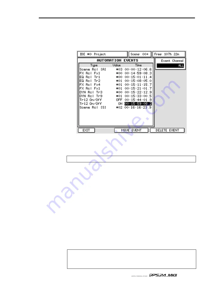 Akai DPS24 Reference Manual Download Page 139