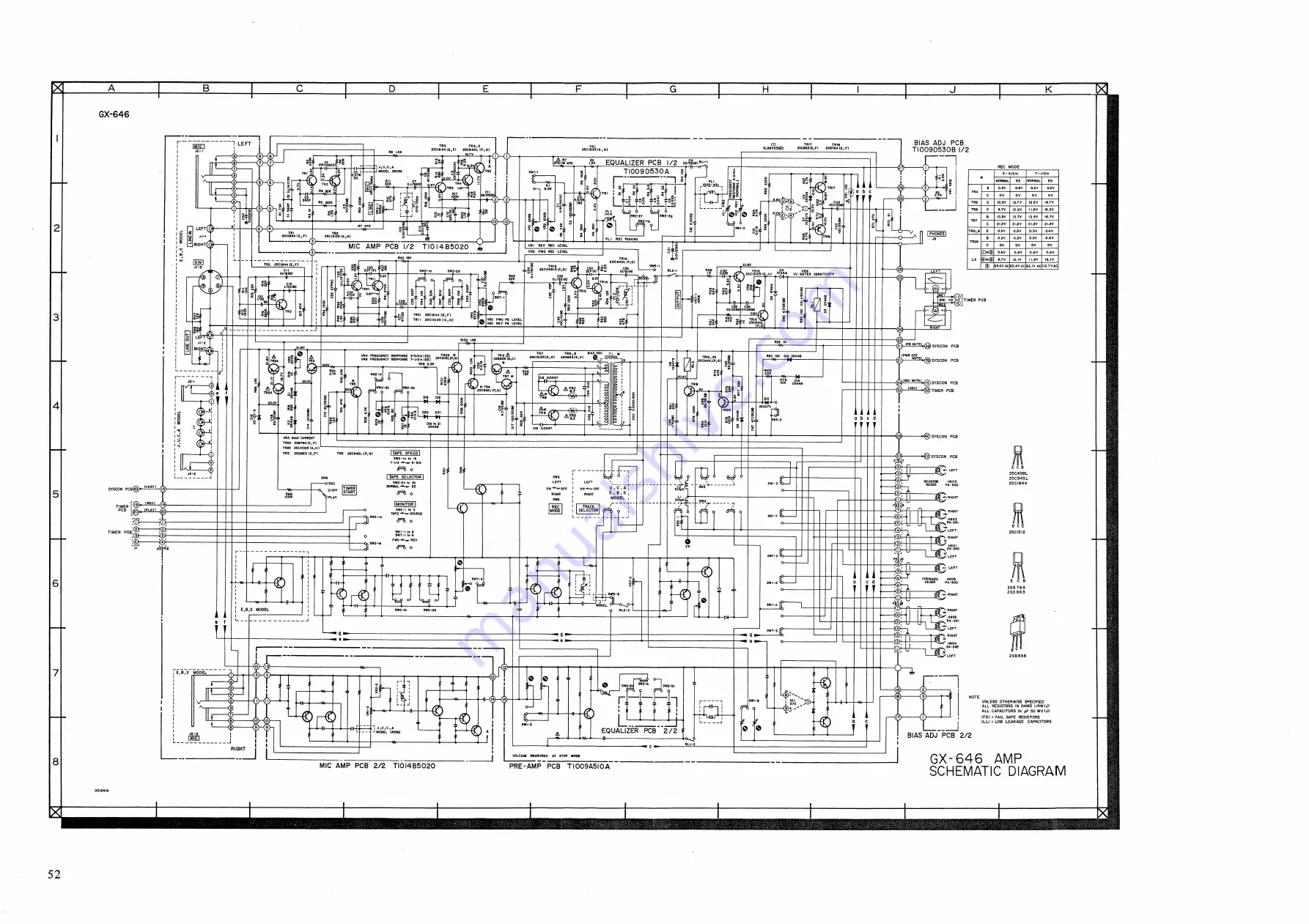 Akai GX-646 Service Manual Download Page 43