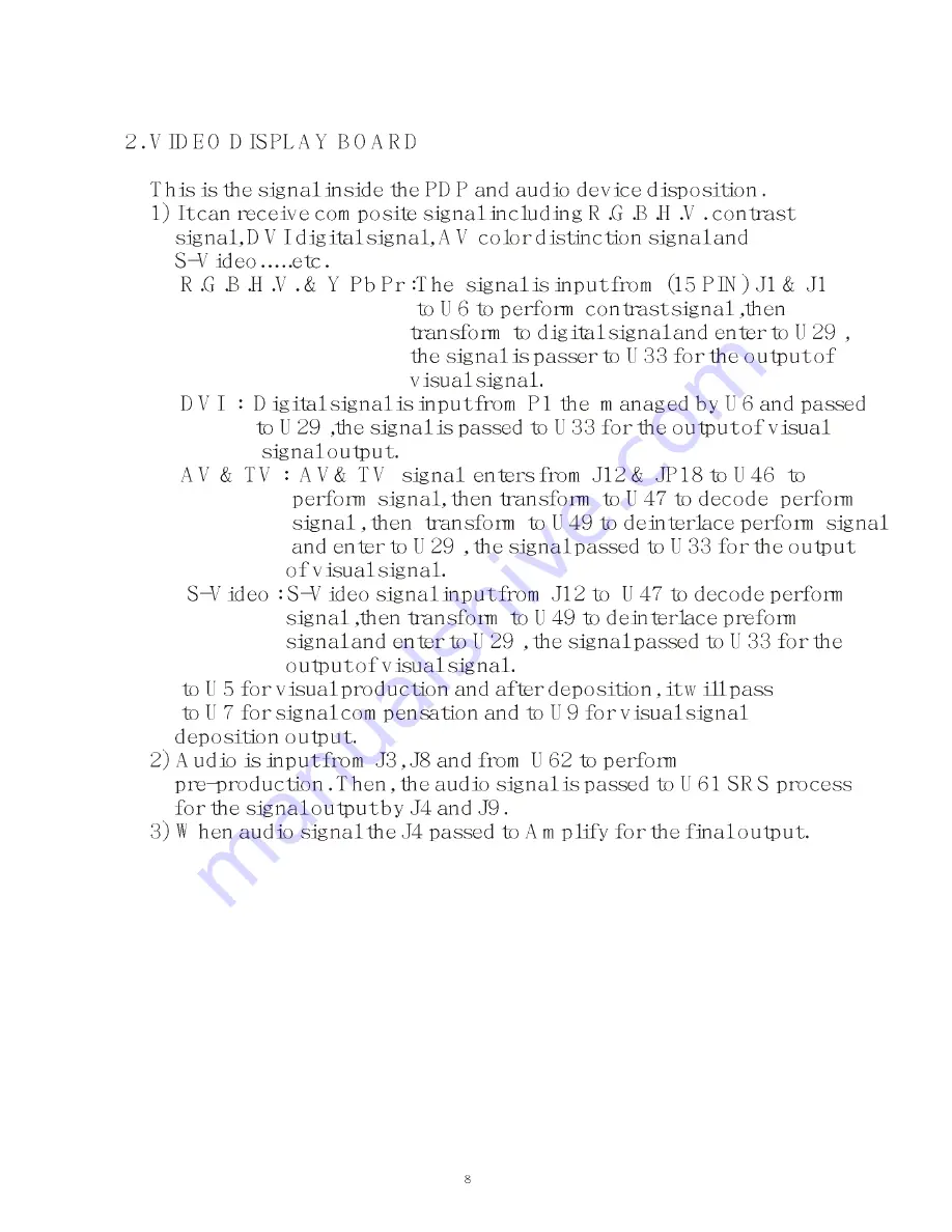 Akai PDP4249G Service Manual Download Page 9