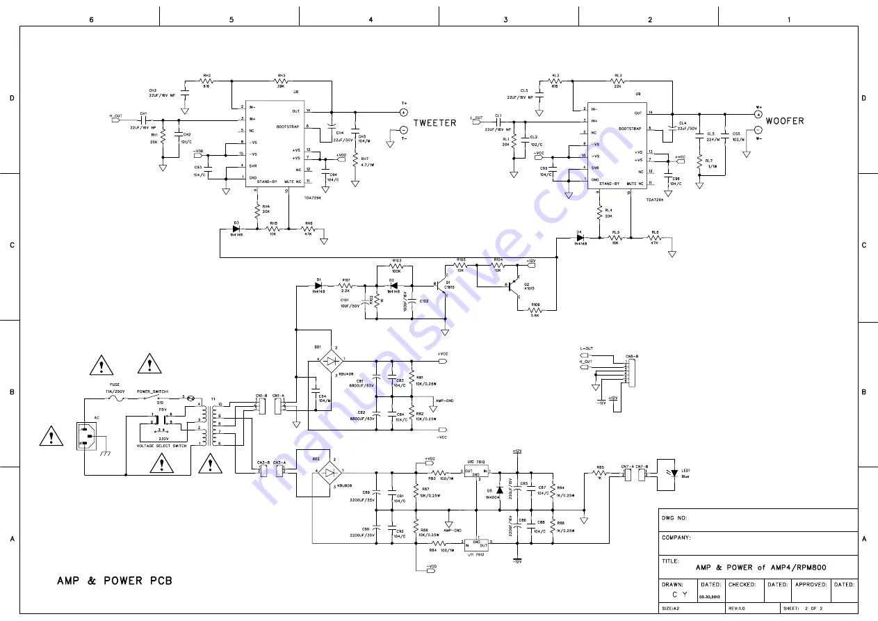 Akai RPM800 Service Manual Download Page 7