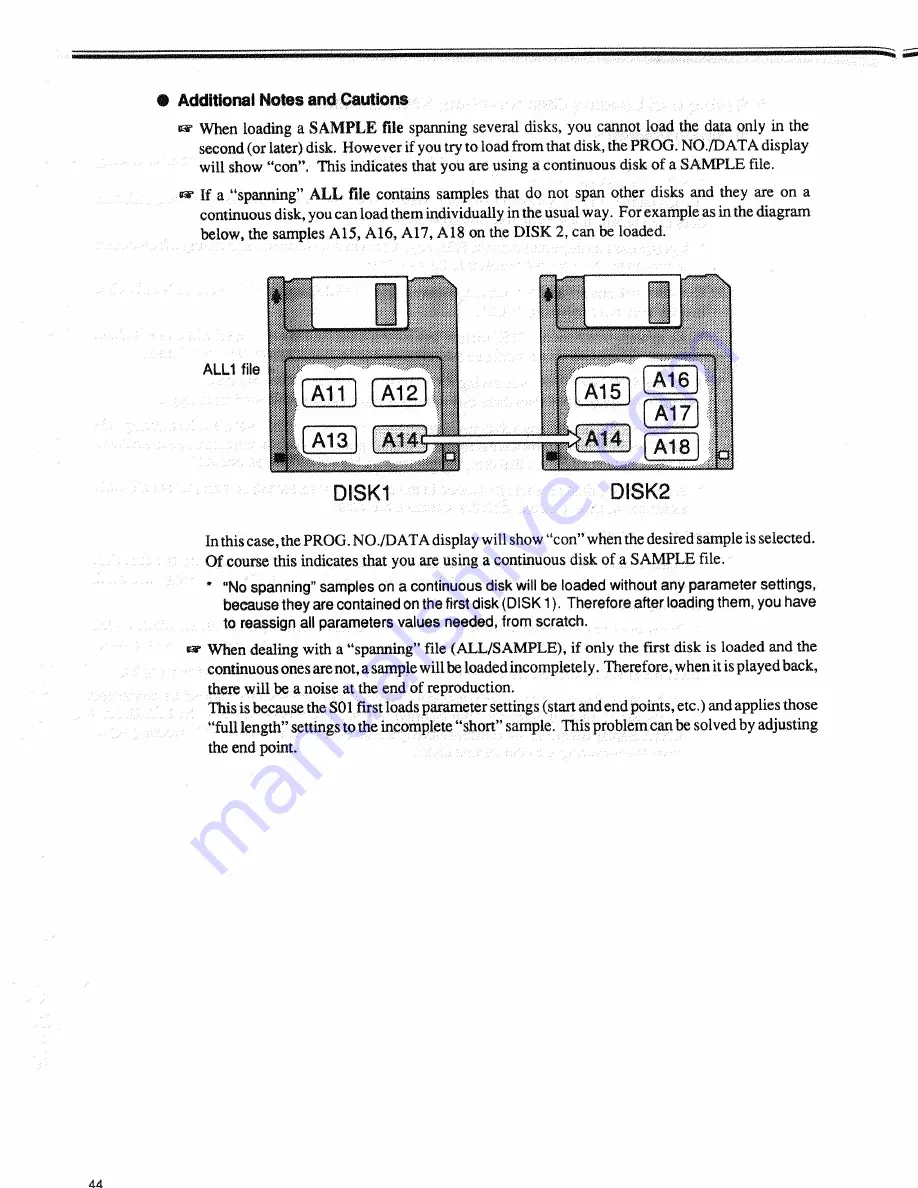 Akai S01 Operator'S Manual Download Page 47