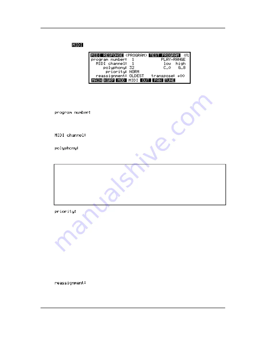 Akai S3200XL Operator'S Manual Download Page 80