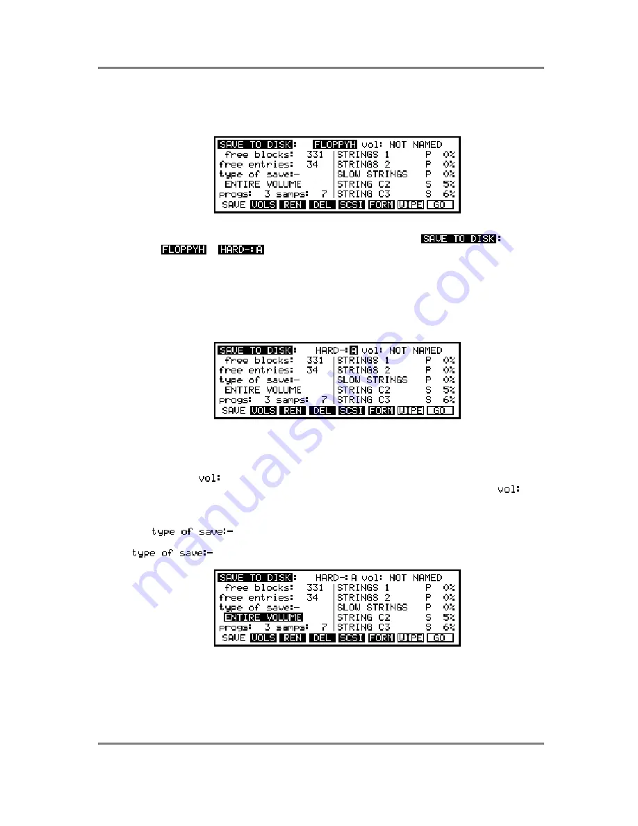 Akai S3200XL Operator'S Manual Download Page 219