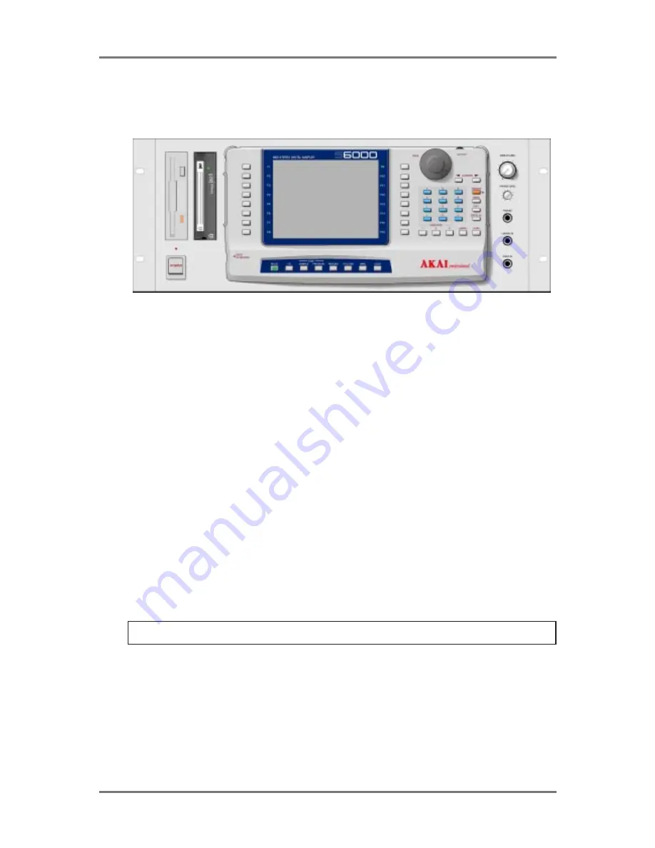 Akai S5000 Operator'S Manual Download Page 14