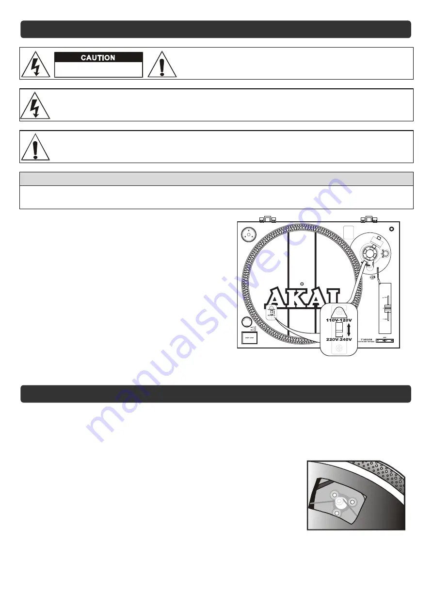 Akai TTA05USB Скачать руководство пользователя страница 12