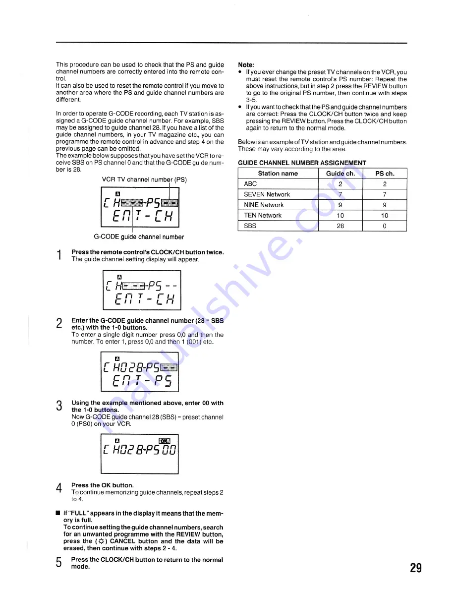 Akai VS-G415EA Operator'S Manual Download Page 29