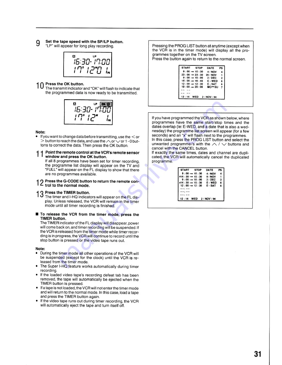 Akai VS-G415EA Operator'S Manual Download Page 31