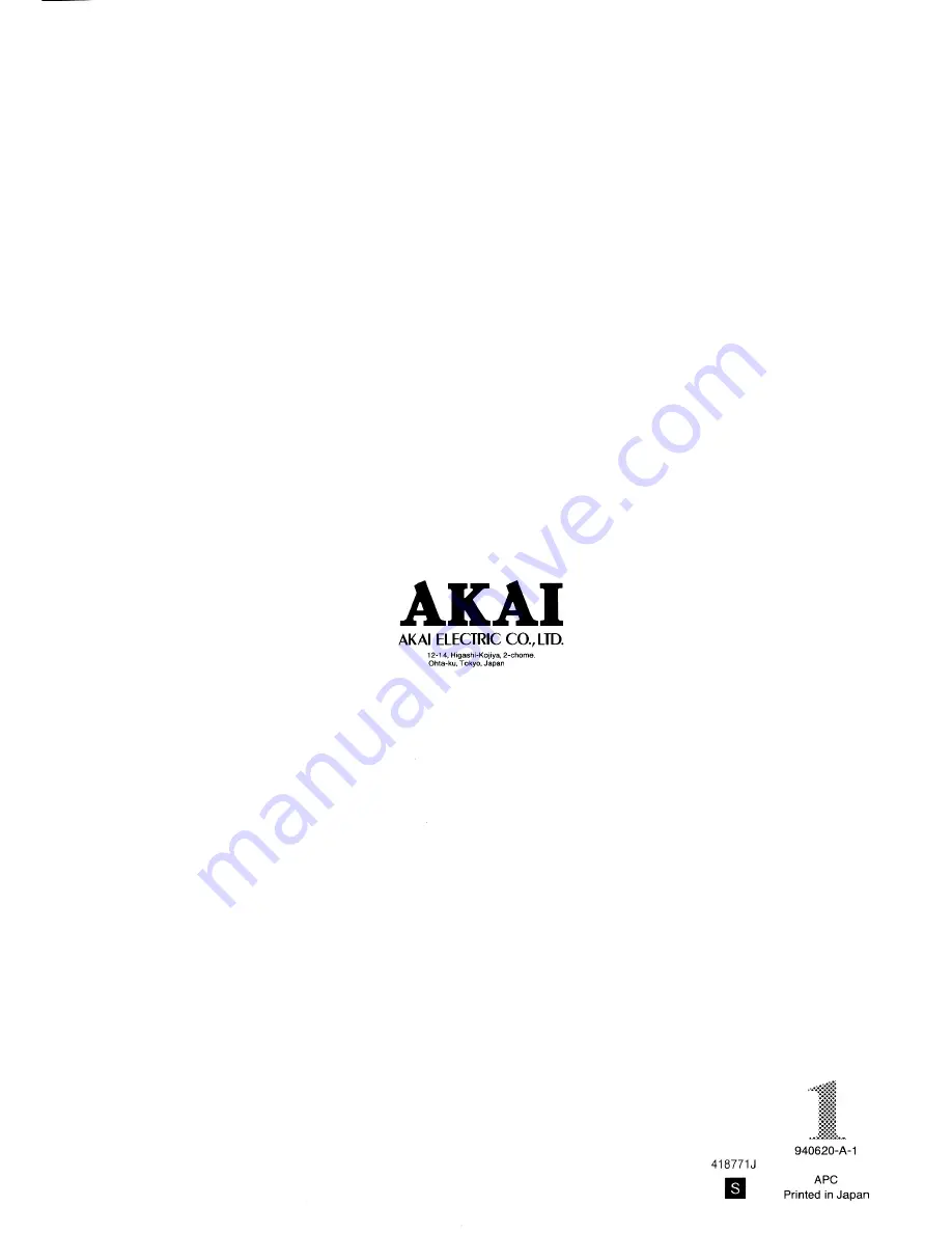 Akai VS-G415EA Operator'S Manual Download Page 40