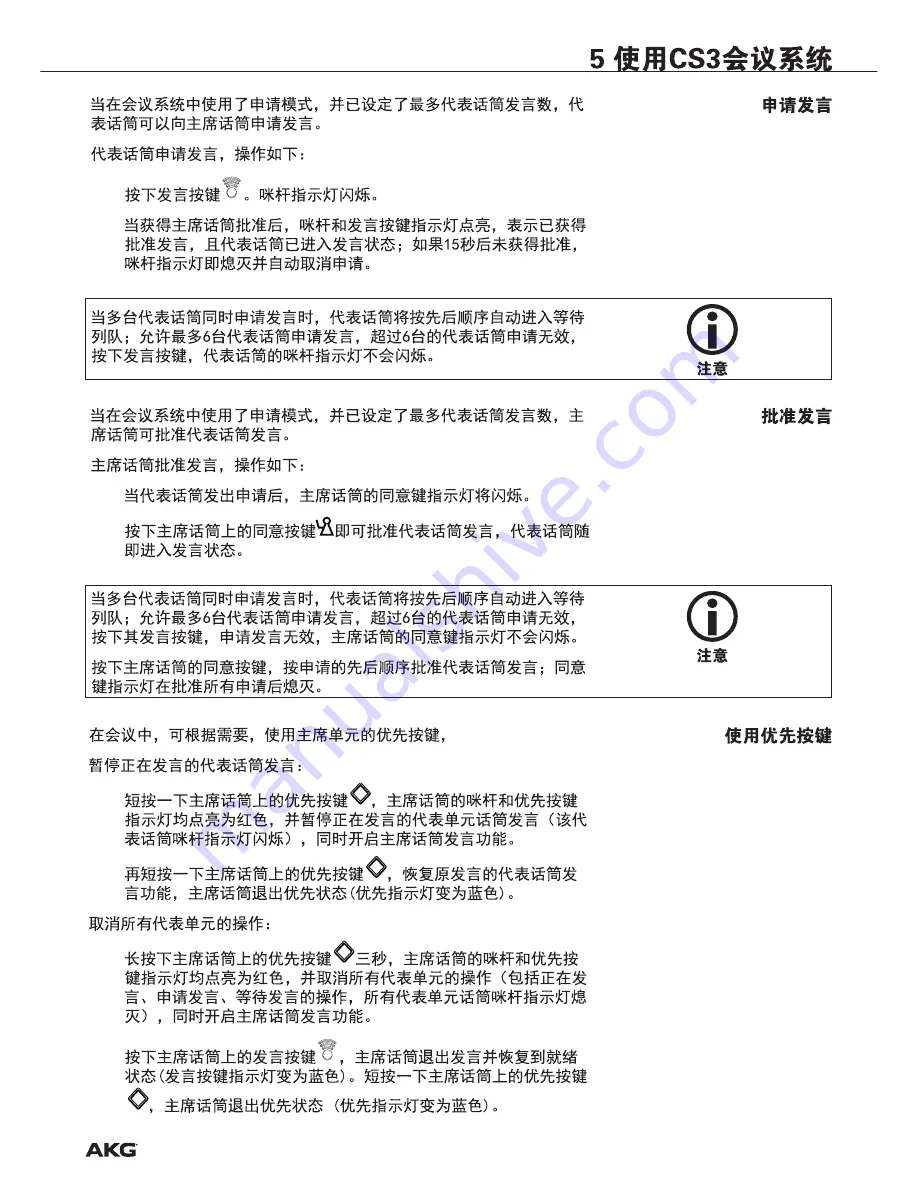 AKG CS3 User Instruction Download Page 35