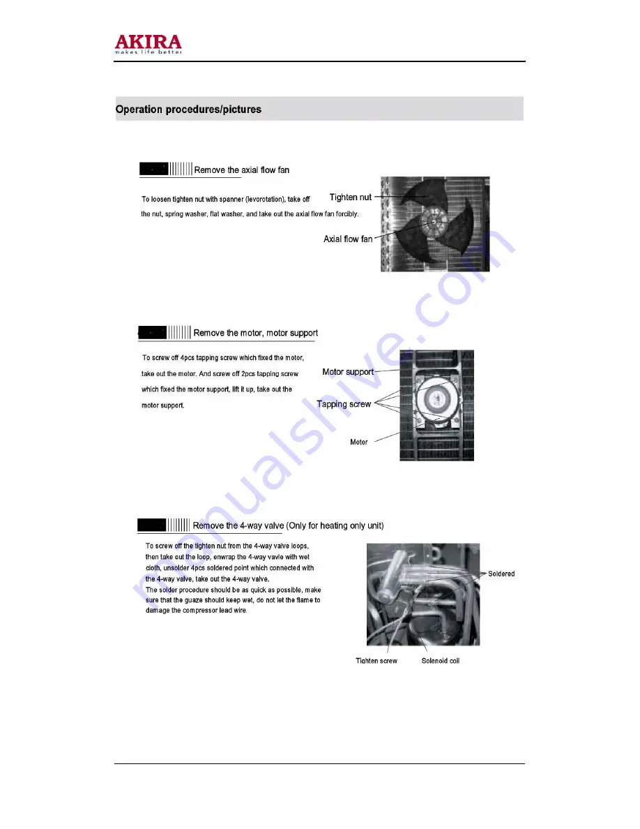 akira AC-S10CGAx2 Service Manual Download Page 15