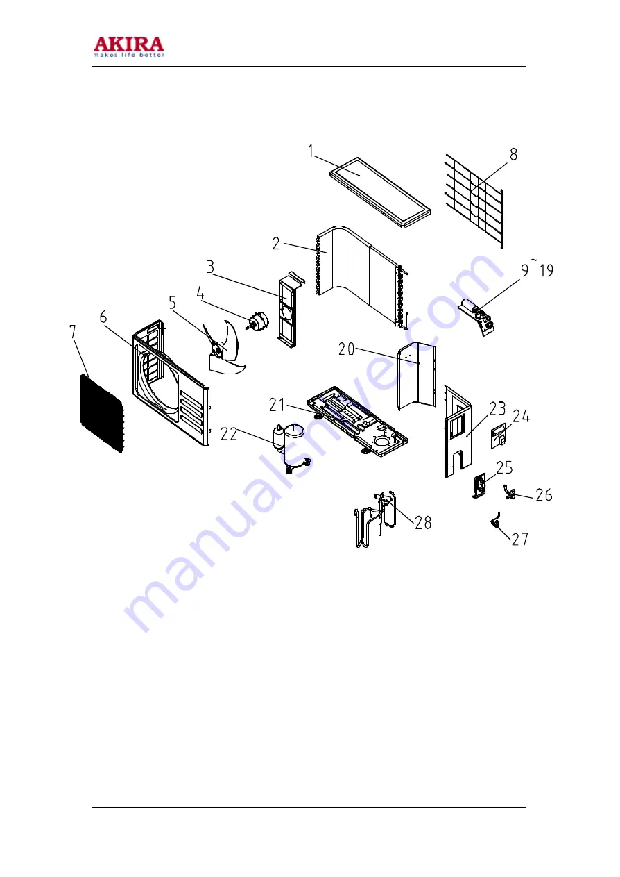 akira AC-S10CK Service Manual Download Page 51