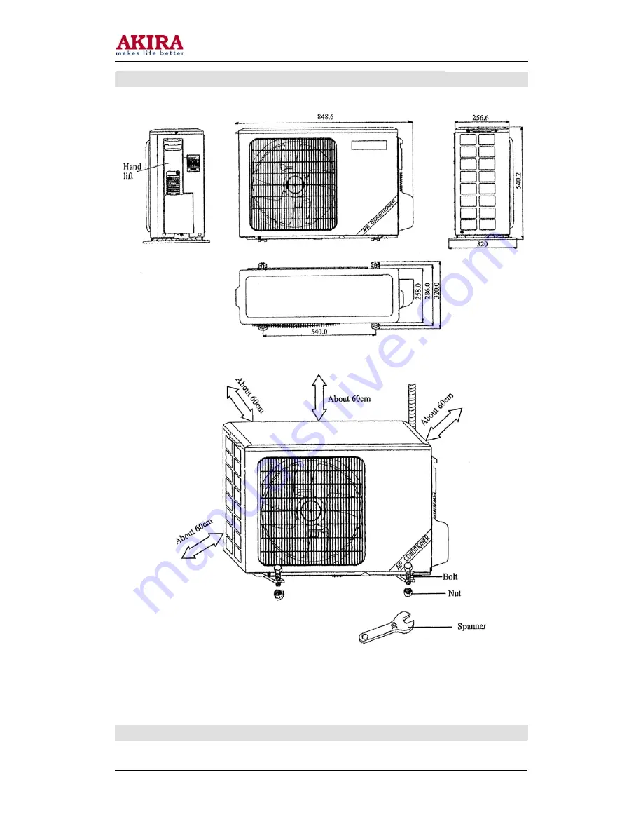 akira AC-S13CG series Service Manual Download Page 11