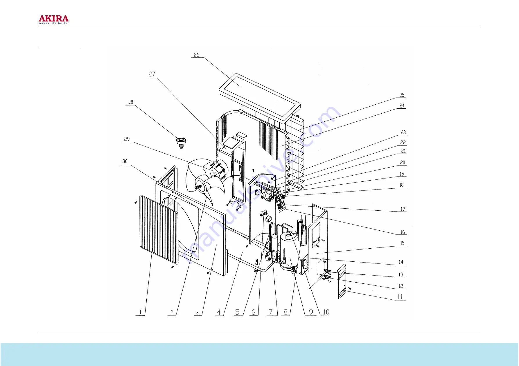 akira AC-S7CG Service Manual Download Page 10