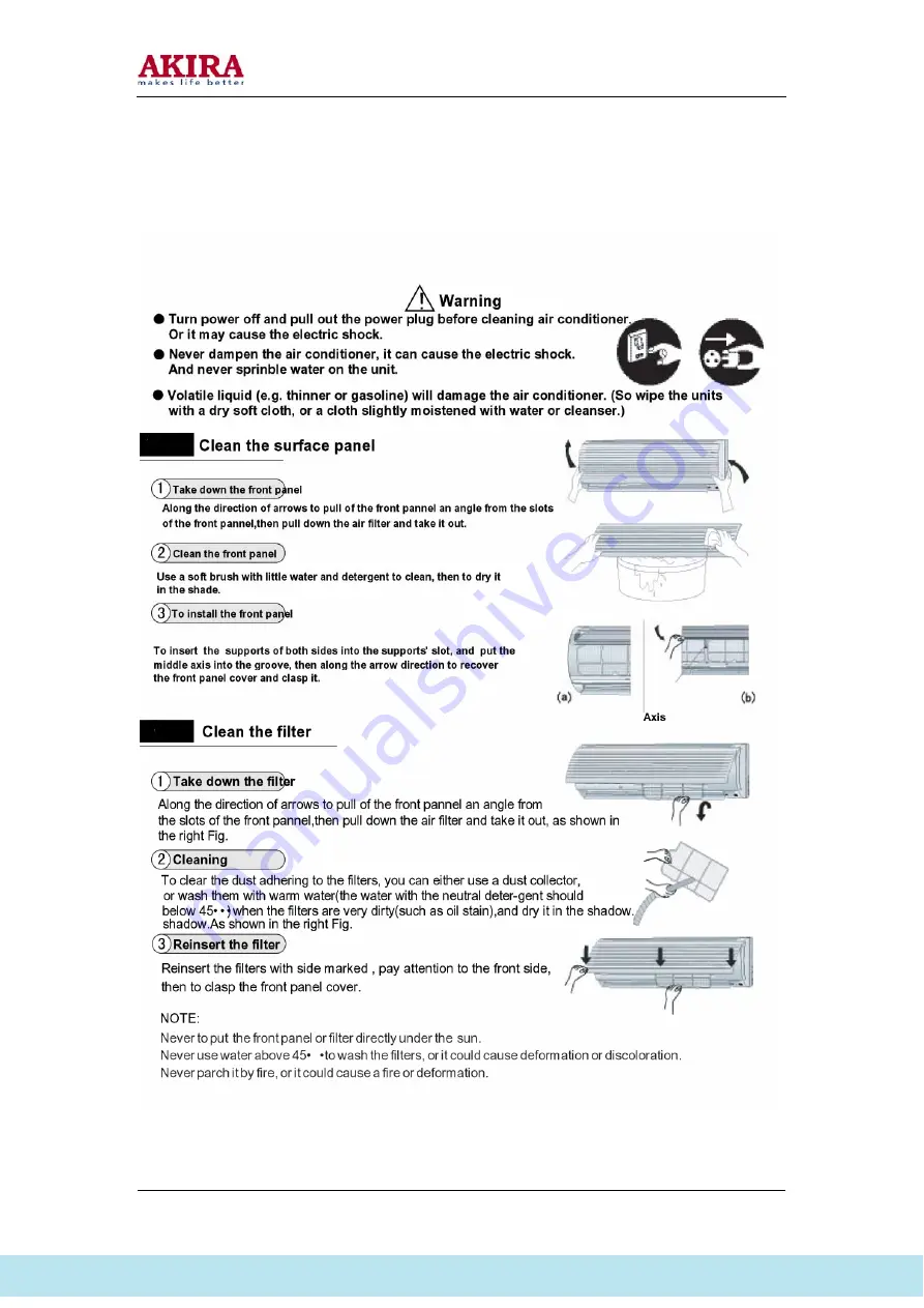 akira AC-S7HGB Service Manual Download Page 30