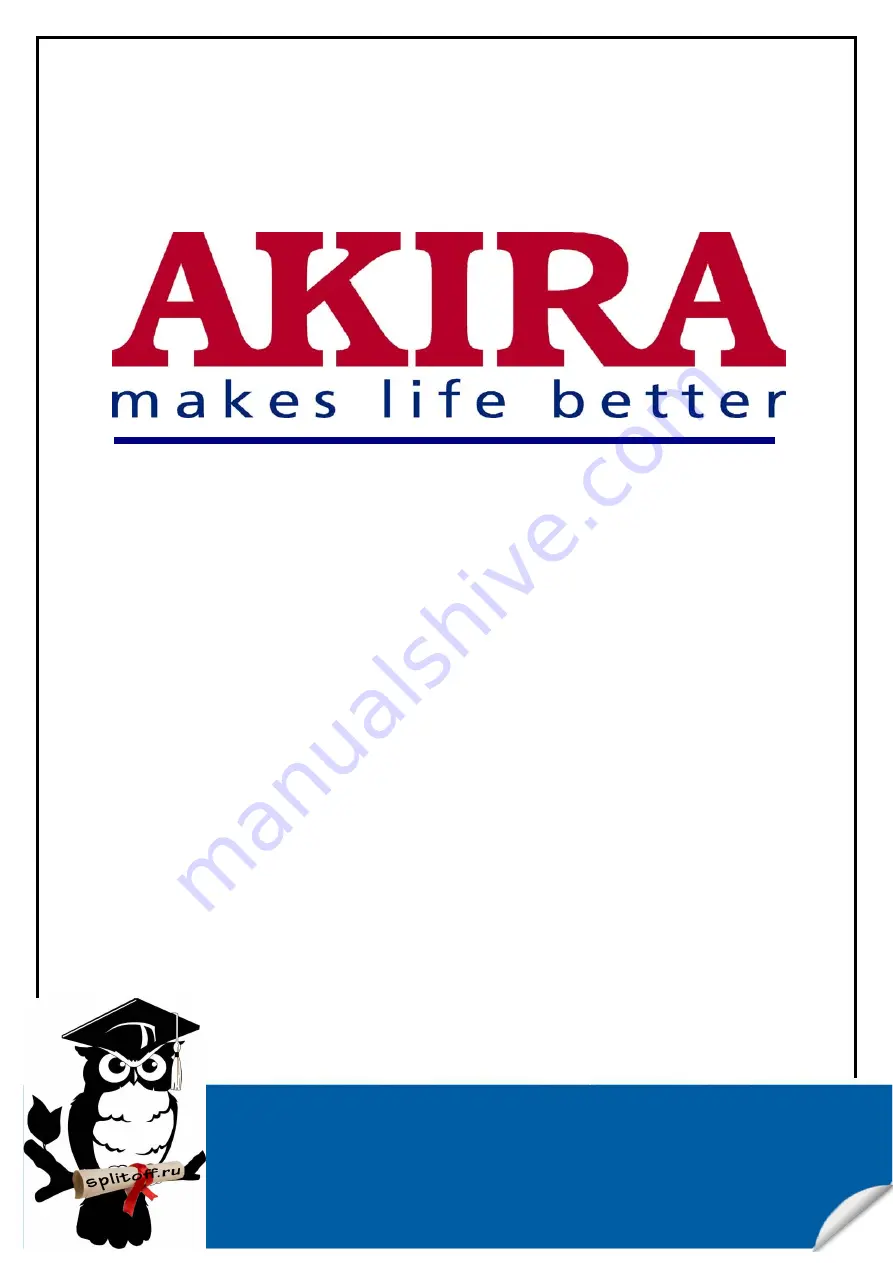 akira AC-W10CGP Service Manual Download Page 1