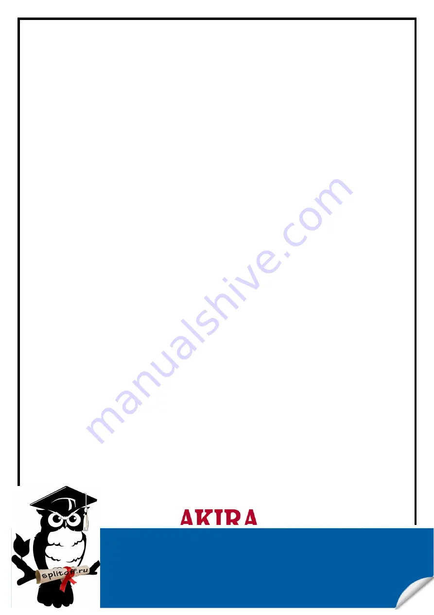 akira AC-W10CGP Service Manual Download Page 9