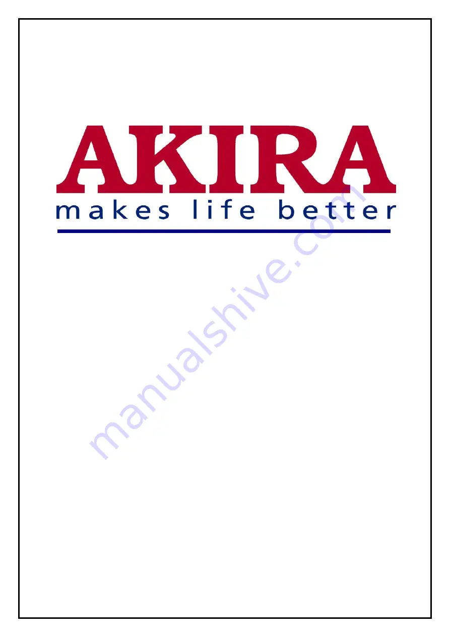 akira DM-301P Service Manual Download Page 1