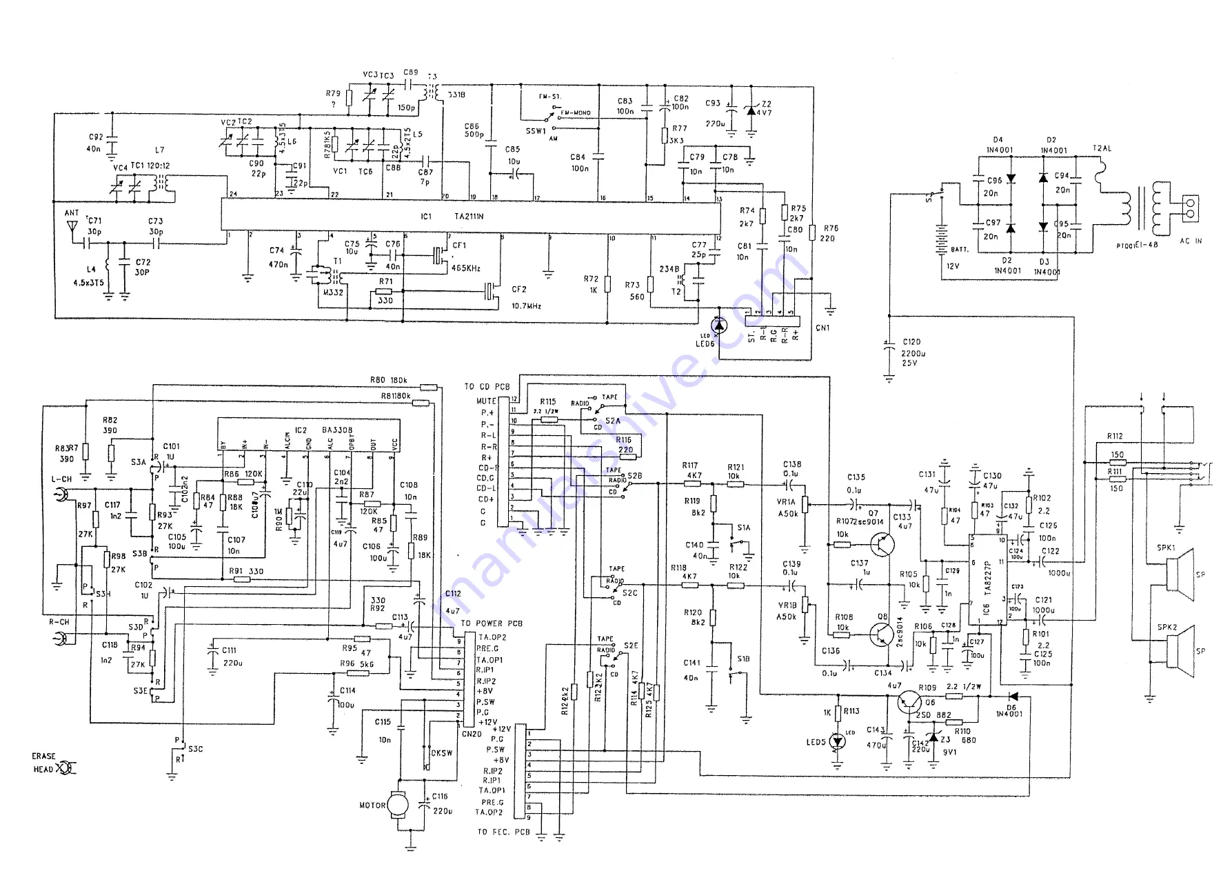 akira RC-2200C Service Manual Download Page 20