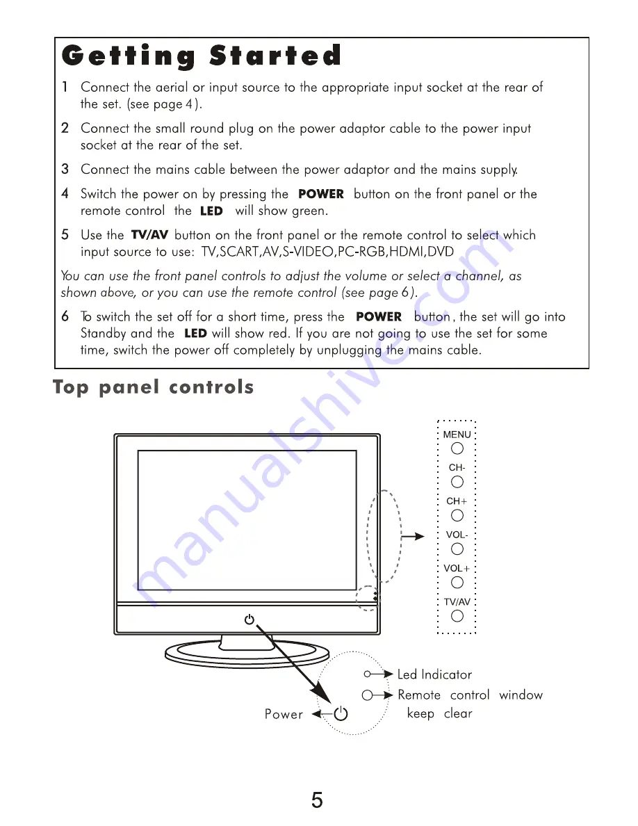 Akura ATLDVD1930W-HD Instruction Manual Download Page 8