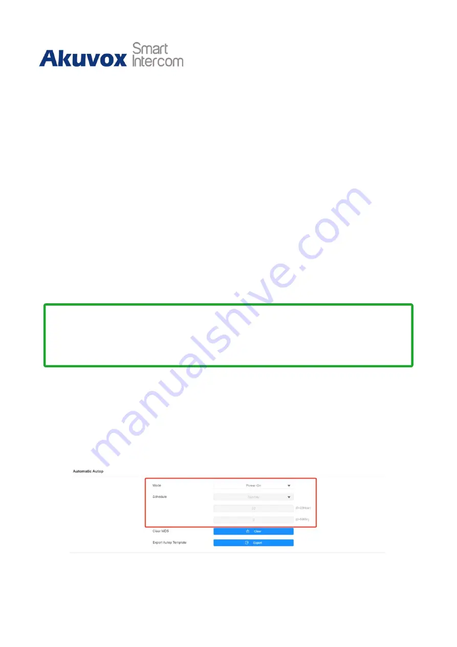 Akuvox A02 Administrator'S Manual Download Page 42