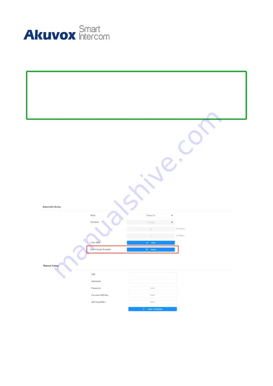 Akuvox A02 Administrator'S Manual Download Page 45